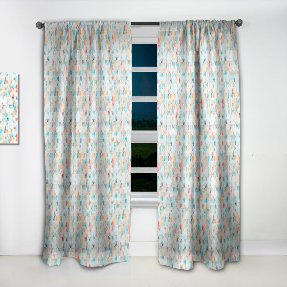 Cell Diamond Pattern - Modern &amp; Contemporary Curtain - 1 Panel