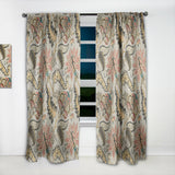 Vintage Indian Floral Pattern - Tropical Curtain - 1 Panel