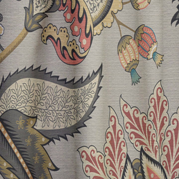 Vintage Indian Floral Pattern - Tropical Curtain - 1 Panel