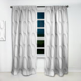 Wave Pattern' Scandinavian Curtain 1 Panel