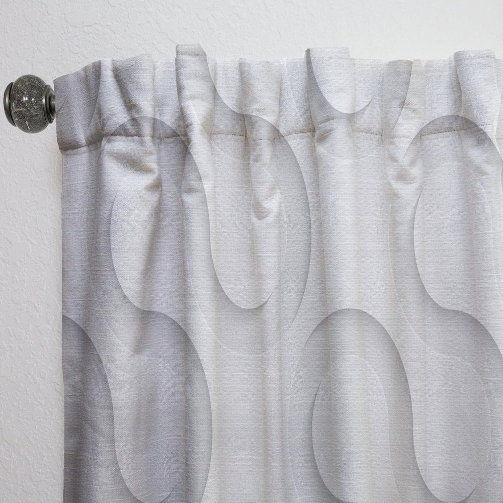 Wave Pattern - Scandinavian Curtain - 1 Panel