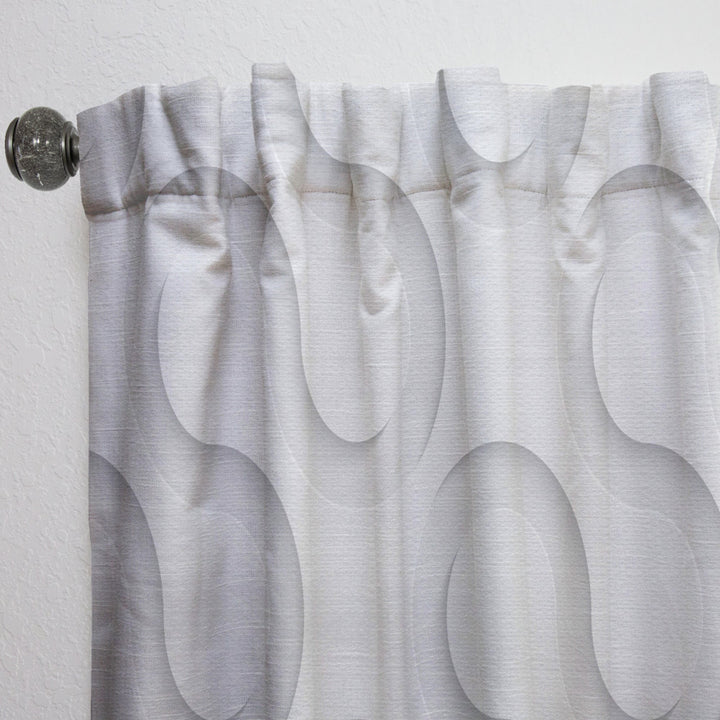 Wave Pattern - Scandinavian Curtain - 1 Panel
