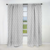 Geometric Pattern in Op Art Design - Scandinavian Curtain - 1 Panel