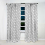 Geometric Pattern in Op Art Design - Scandinavian Curtain - 1 Panel