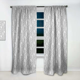 Geometric Pattern in Op Art Design - Scandinavian Curtain - 1 Panel