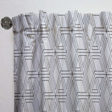 Geometric Pattern in Op Art Design - Scandinavian Curtain - 1 Panel