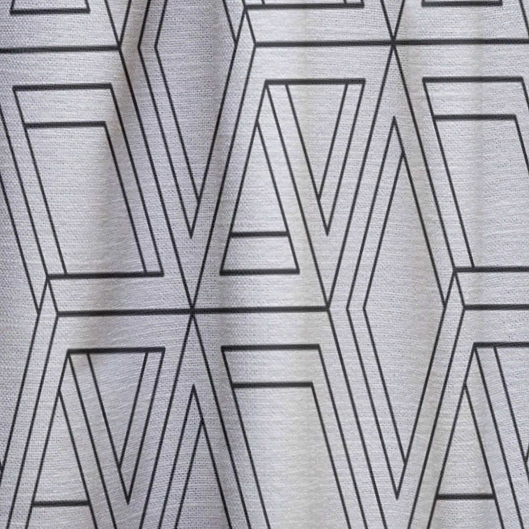 Geometric Pattern in Op Art Design - Scandinavian Curtain - 1 Panel