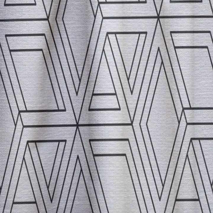 Geometric Pattern in Op Art Design - Scandinavian Curtain - 1 Panel