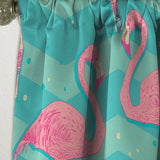 Pink Flamingo Birds - Tropical Curtain - 1 Panel