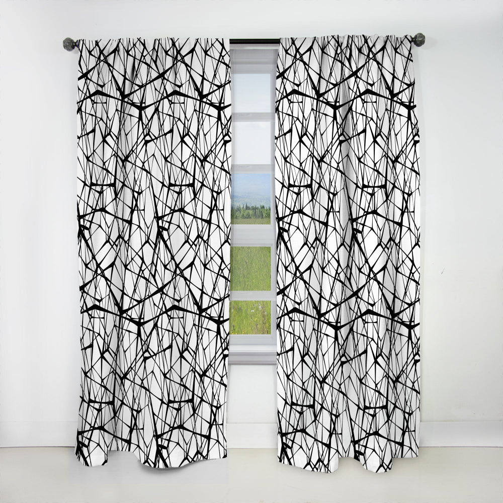 Web Pattern - Modern &amp; Contemporary Curtain - 1 Panel
