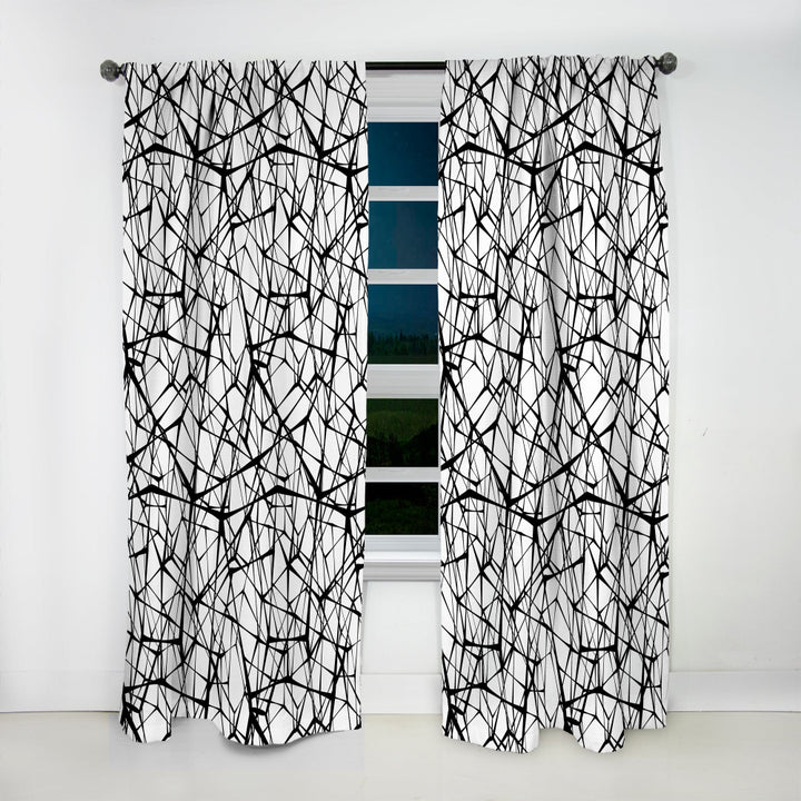 Web Pattern - Modern &amp; Contemporary Curtain - 1 Panel