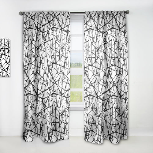 Web Pattern - Modern & Contemporary Curtain - 1 Panel