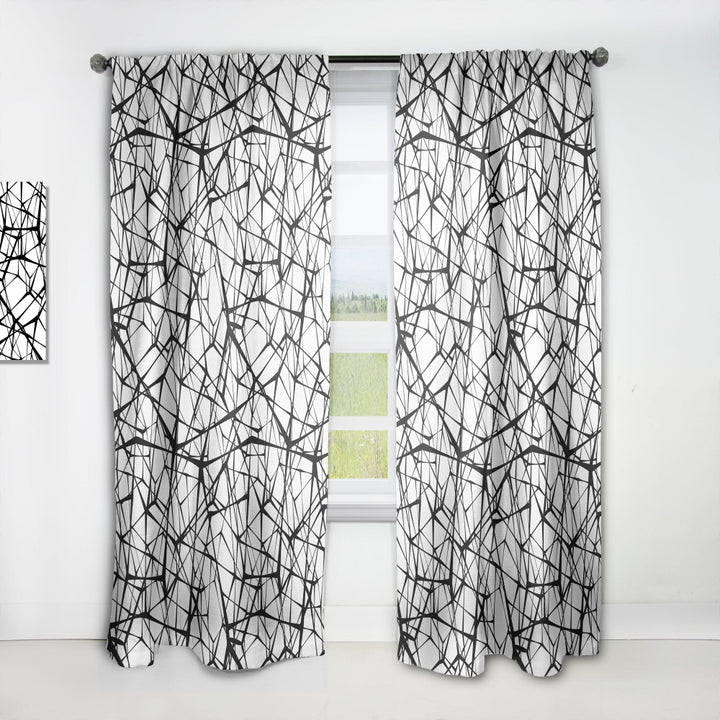 Web Pattern - Modern &amp; Contemporary Curtain - 1 Panel