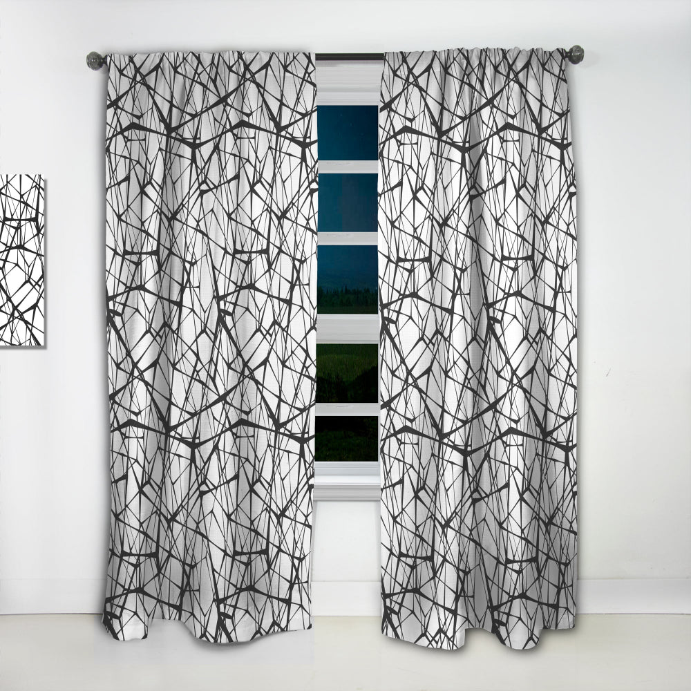Web Pattern - Modern &amp; Contemporary Curtain - 1 Panel