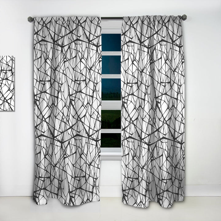 Web Pattern - Modern &amp; Contemporary Curtain - 1 Panel