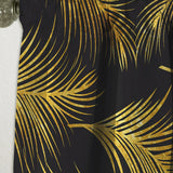Golden Tropical Leaves Pattern - Modern & Contemporary Curtain - 1 Panel