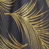 Golden Tropical Leaves Pattern - Modern & Contemporary Curtain - 1 Panel