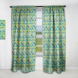 Texture with Leaf - Modern & Contemporary Curtain - 1 Panel