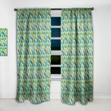 Texture with Leaf - Modern & Contemporary Curtain - 1 Panel