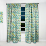 Texture with Leaf - Modern & Contemporary Curtain - 1 Panel