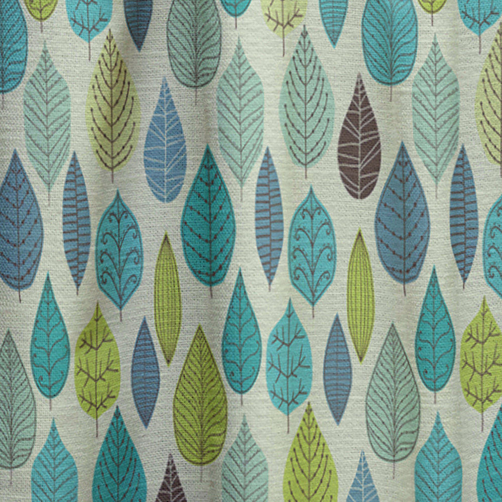 Texture with Leaf - Modern &amp; Contemporary Curtain - 1 Panel