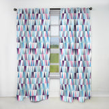 Diamonds Triangle Abstract Pattern - Modern Curtain - 1 Panel