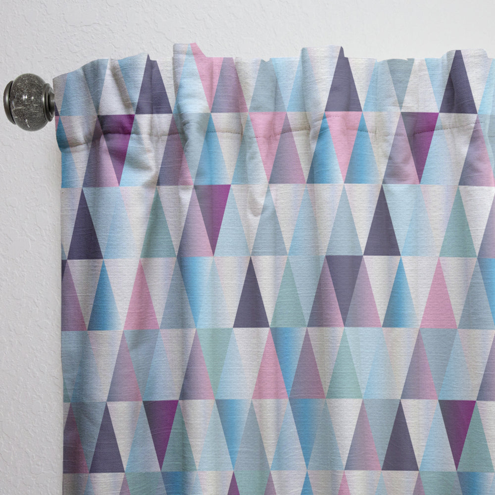 Diamonds Triangle Abstract Pattern - Modern Curtain - 1 Panel