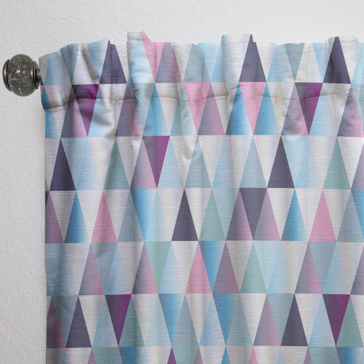 Diamonds Triangle Abstract Pattern - Modern Curtain - 1 Panel