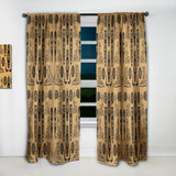Ethnic Decorative Mask - African Curtain - 1 Panel