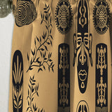 Ethnic Decorative Mask - African Curtain - 1 Panel