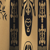 Ethnic Decorative Mask - African Curtain - 1 Panel
