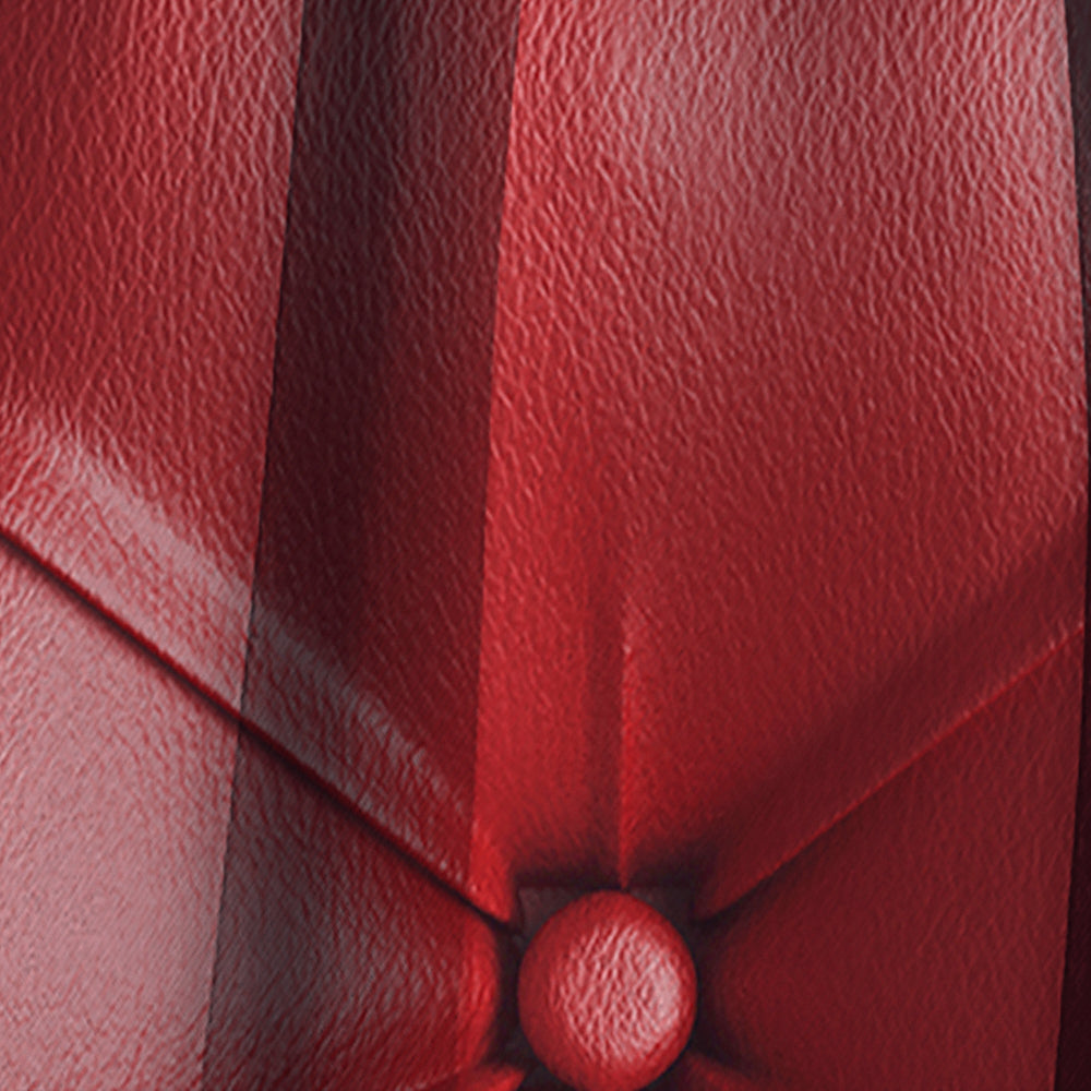 Luxury Classic Red Leather - Modern &amp; Contemporary Curtain - 1 Panel