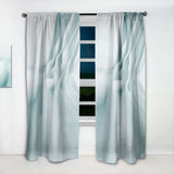 3D Light Blue Abstract Architecture' Modern & Contemporary Curtain Panel Blackout