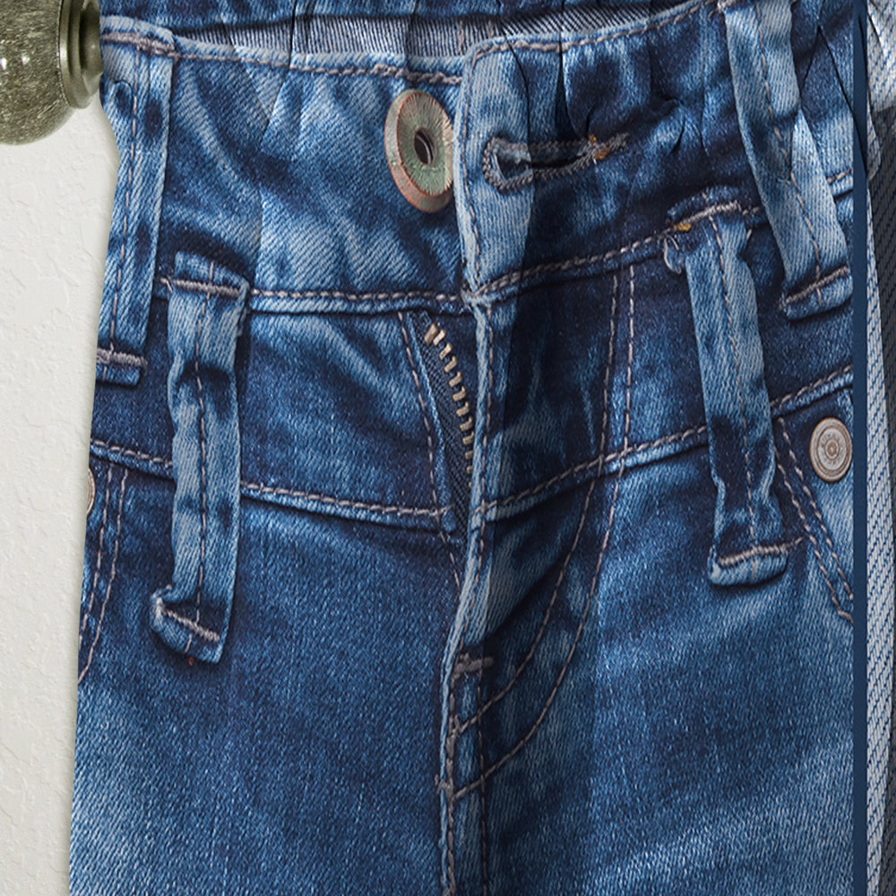 Blue Jeans Close-ups - Modern &amp; Contemporary Curtain - 1 Panel