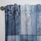 Blue Jeans Close-ups - Modern & Contemporary Curtain - 1 Panel