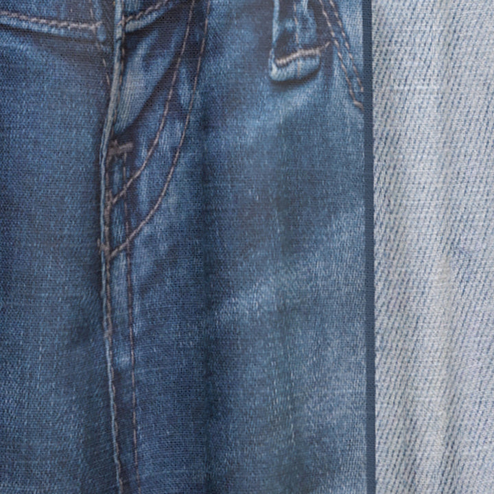 Blue Jeans Close-ups - Modern &amp; Contemporary Curtain - 1 Panel