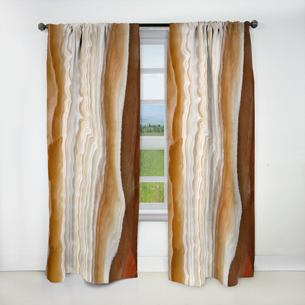 Marbled Stone Layers - Traditional Curtain - 1 Panel