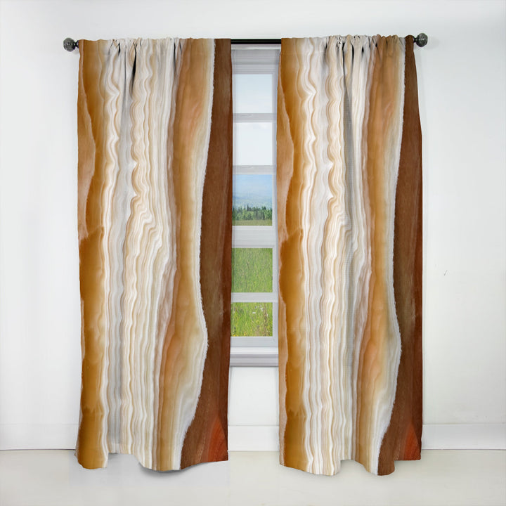 Marbled Stone Layers - Traditional Curtain - 1 Panel