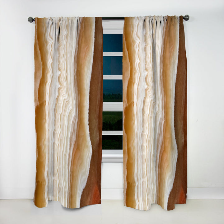 Marbled Stone Layers - Traditional Curtain - 1 Panel