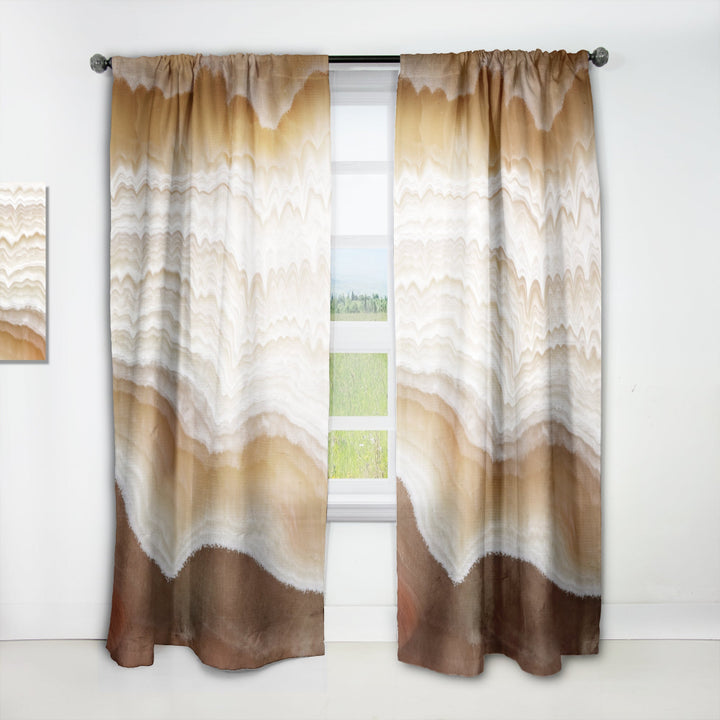 Marbled Stone Layers - Traditional Curtain - 1 Panel