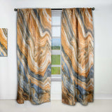 Segment Layers of Marbled Rock - Traditional Curtain - 1 Panel