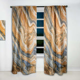 Segment Layers of Marbled Rock - Traditional Curtain - 1 Panel