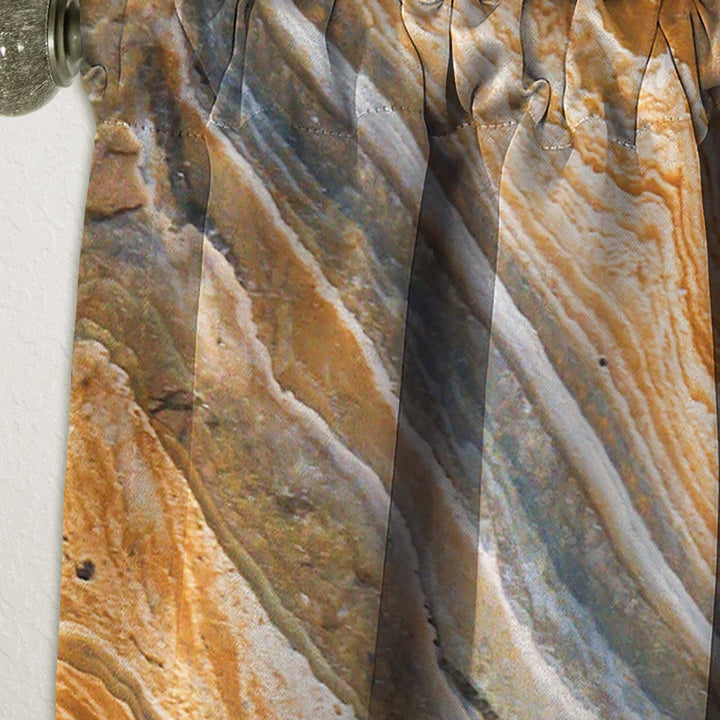 Segment Layers of Marbled Rock - Traditional Curtain - 1 Panel