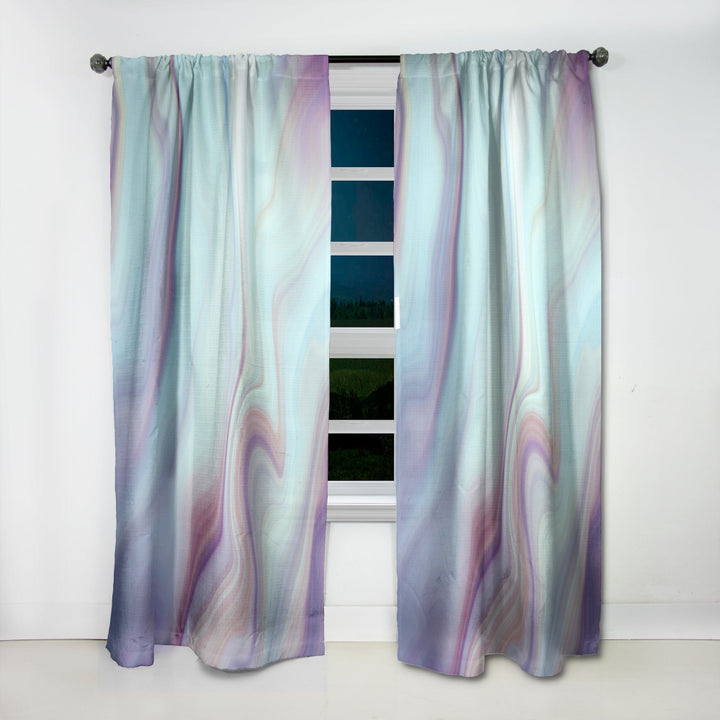 Marbled Liquid Agate Colours - Modern &amp; Contemporary Curtain - 1 Panel