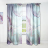 Marbled Liquid Agate Colours - Modern & Contemporary Curtain - 1 Panel