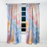 Marbled Colours in Blue, Green and Red' Modern & Contemporary Curtain 1 Panel