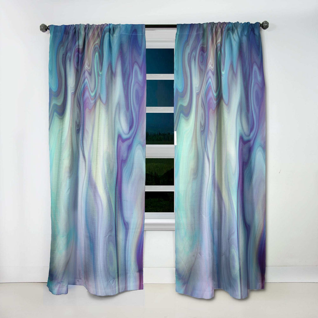 Marbled Colours in Shades of Turquoise and Purple&