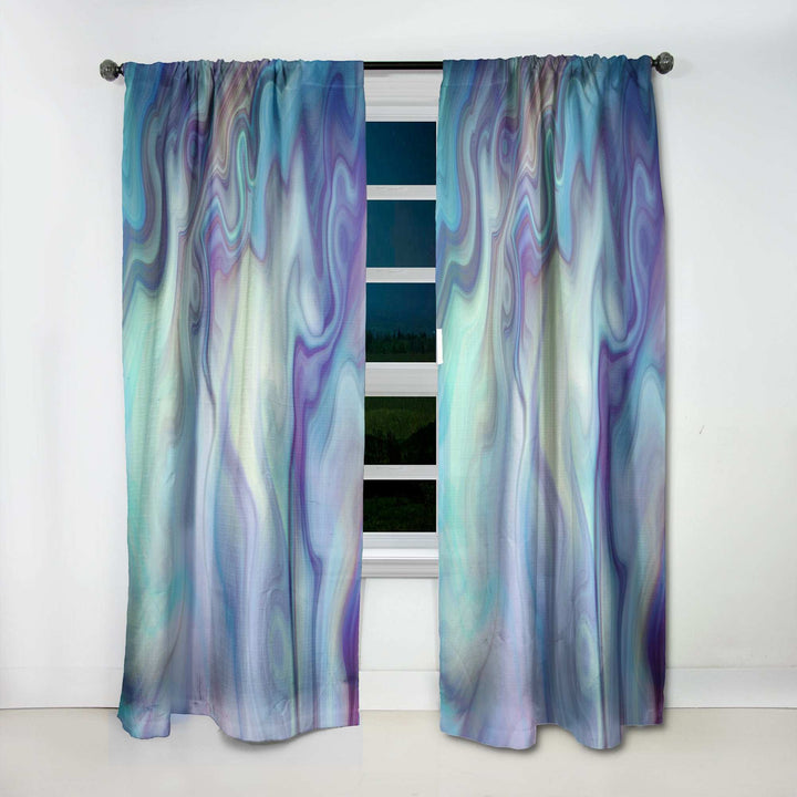 Marbled Colours in Shades of Turquoise and Purple&