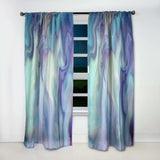 Marbled Colours in Shades of Turquoise and Purple' Modern & Contemporary Curtain 1 Panel