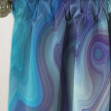 Marbled Colours in Shades of Turquoise and Purple' Modern & Contemporary Curtain 1 Panel